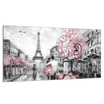 shumee Steklena zaščitna plošča za štedilnik 90x52 Paris