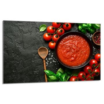 shumee Steklena zaščitna plošča za štedilnik 80x52 Food