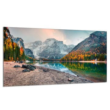 shumee Steklena zaščitna plošča za štedilnik 90x52 Mountains