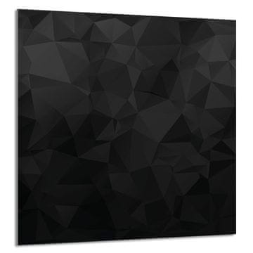 shumee STEKLENA PLOŠČA ZA KUHINJO 60x65 Črna