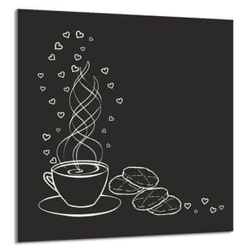 shumee STEKLENA PLOŠČA ZA KUHINJO 60x65 KAVA