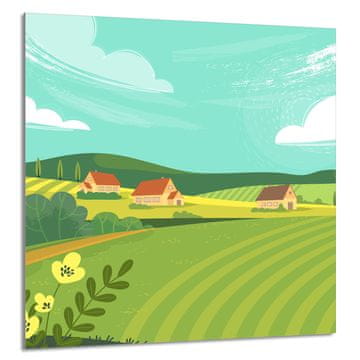 shumee STEKLENA PLOŠČA ZA KUHINJO 60x65 Village