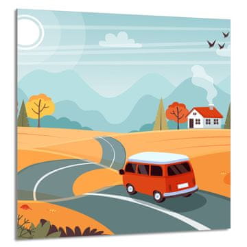 shumee STEKLENA PLOŠČA ZA KUHINJO 60x65 Auto