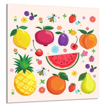 shumee STEKLENA PLOŠČA ZA KUHINJO 60x65 Sadje