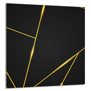 shumee STEKLENA PLOŠČA ZA KUHINJO 60x65 Črna