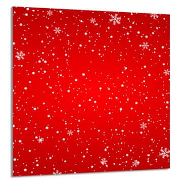 shumee STEKLENA PLOŠČA ZA KUHINJO 60x65 Rdeča