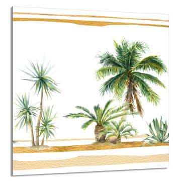 shumee STEKLENA PLOŠČA ZA KUHINJO 60x65 Palme