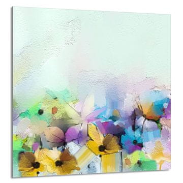 shumee STEKLENA PLOŠČA ZA KUHINJO 60x65 Rože