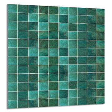 shumee STEKLENA PLOŠČA ZA KUHINJO 60x65 ZELENA