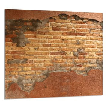 shumee STEKLENA PLOŠČA ZA KUHINJO 65x60 Opeka