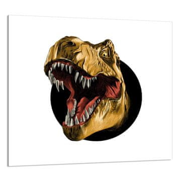 shumee STEKLENA PLOŠČA ZA KUHINJO 65x60 Dinozaver