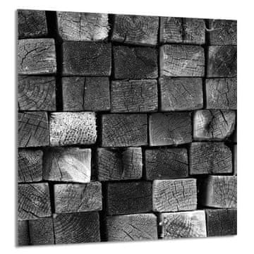 shumee STEKLENA PLOŠČA ZA KUHINJO 60x65 Les