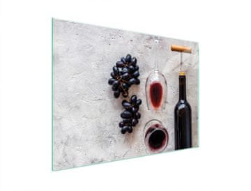 shumee STEKLENA ZAŠČITNA PLOŠČA ZA ŠTEDILNIK 70x52 ZA VINO