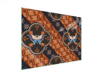 shumee STEKLENA ZAŠČITNA PLOŠČA ZA ŠTEDILNIK 70x52 BUTTERFLY