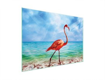shumee STEKLENA ZAŠČITNA PLOŠČA ZA ŠTEDILNIK 70x52 FLAMINGO