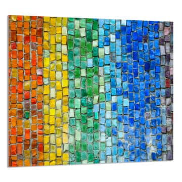 shumee STEKLENA PLOŠČA ZA KUHINJO 65x60 Barvita