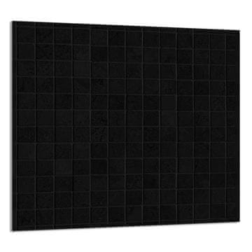 shumee STEKLENA PLOŠČA ZA KUHINJO 65x60 Črna