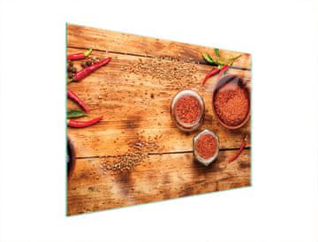 shumee STEKLENA ZAŠČITNA PLOŠČA ZA ŠTEDILNIK 70x52 CHILLI