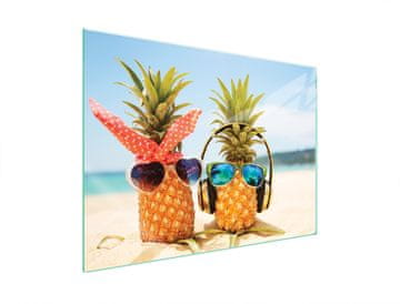 shumee STEKLENA ZAŠČITNA PLOŠČA ZA ŠTEDILNIK 70x52 ANANAS