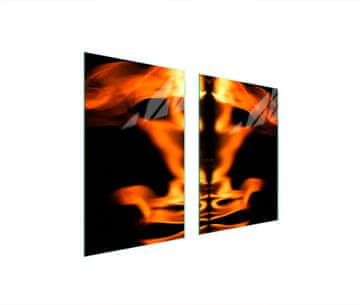shumee STEKLENA ZAŠČITNA PLOŠČA ZA KUHINJO 65x52 KAMIN
