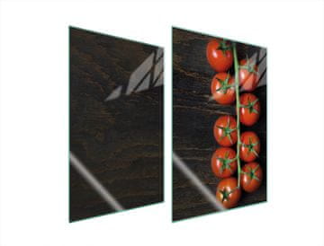 shumee ZAŠČITNA STEKLENA KROŽNIK ZA KUHINJO 2x35x52 PARADIŽNIKOVA