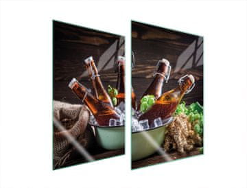 shumee STEKLENI ZAŠČITNI KROŽNIK ZA KUHINJO 2x35x52 STEKLENIČK