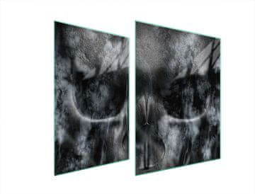 shumee STEKLENA ZAŠČITNA PLOŠČA ZA ŠTEDILNIK 70x52 SKULL