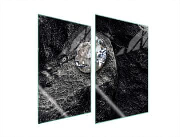 shumee ZAŠČITNA STEKLENA KROŽNIK ZA KUHINJO 2x35x52 DIAMOND