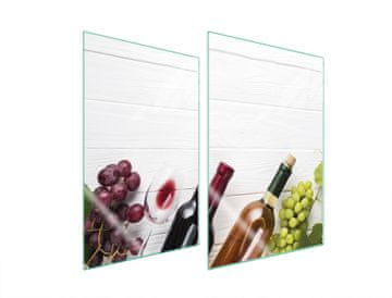 shumee ZAŠČITNI KROŽNIK IZ STEKLENA ZA KUHINJO 2x35x52 ZA VINO