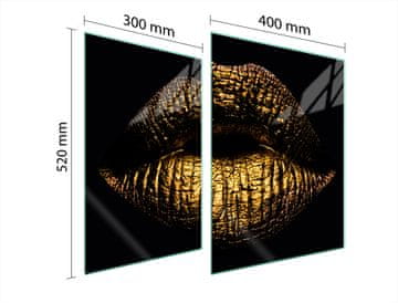 shumee STEKLENA ZAŠČITNA PLOŠČA ZA ŠTEDILNIK 70x52 MOUTH