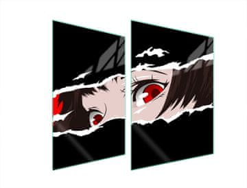 shumee STEKLENA ZAŠČITNA PLOŠČA ZA ŠTEDILNIK 70x52 ANIME