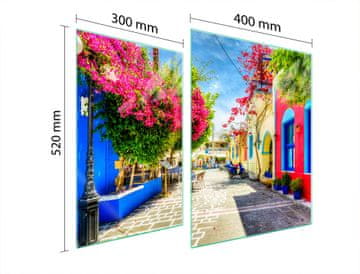 shumee ZAŠČITNA STEKLENA PLOŠČA ZA ŠTEDILNIK 70x52 STREET