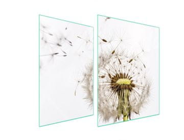shumee STEKLENA ZAŠČITNA PLOŠČA ZA ŠTEDILNIK 70x52 FLOWER
