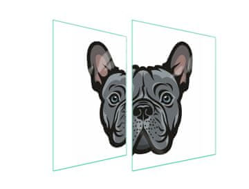 shumee STEKLENA ZAŠČITNA PLOŠČA ZA ŠTEDILNIK 70x52 DOG
