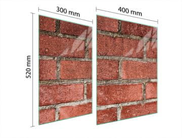 shumee STEKLENA ZAŠČITNA PLOŠČA ZA ŠTEDILNIK 70x52 ZIDNA