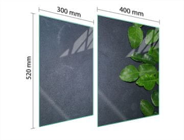 shumee STEKLENA ZAŠČITNA PLOŠČA ZA ŠTEDILNIK 70x52 SKRILAVEC