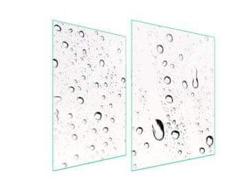 shumee STEKLENA ZAŠČITNA PLOŠČA ZA ŠTEDILNIK 70x52 DROPS