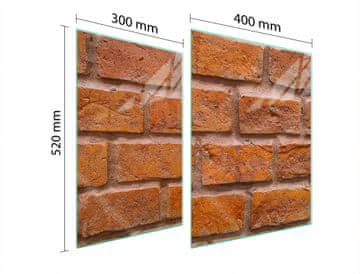 shumee STEKLENA ZAŠČITNA PLOŠČA ZA ŠTEDILNIK 70x52 ZIDNA