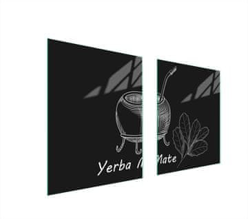 shumee STEKLENA ZAŠČITNA PLOŠČA ZA ŠTEDILNIK 85x52 YERBA