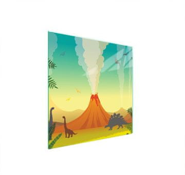shumee STEKLENA ZAŠČITNA PLOŠČA ZA ŠTEDILNIK 50x52 VOLCANO