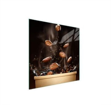 shumee STEKLENA ZAŠČITNA PLOŠČA ZA ŠTEDILNIK 50x52 COFFEE