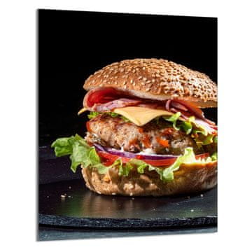 shumee STEKLENA REZALNA DESKA 40x52 Hamburger