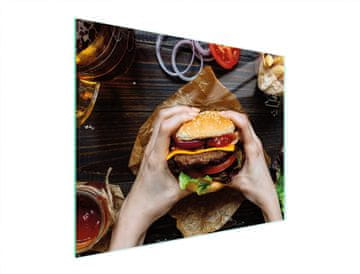 shumee STEKLENA REZALNA DESKA 52x40 ZA HAMBURGERJE