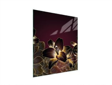 shumee STEKLENA DESKA ZA REZANJE 45x52 ORHIDEJA