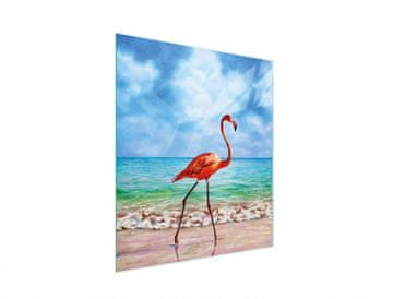shumee STEKLENA DESKA ZA REZANJE 45x52 FLAMINGO