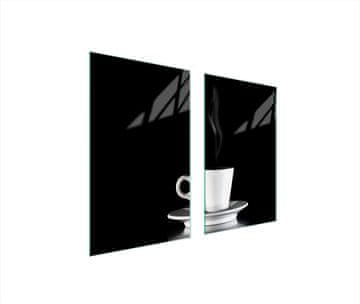 shumee STEKLENA ZAŠČITNA PLOŠČA ZA ŠTEDILNIK 75x52 COFFEE