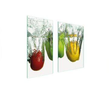 shumee ZAŠČITNA STEKLENA PLOŠČA ZA KROŽNIK 75x52 PEPPER
