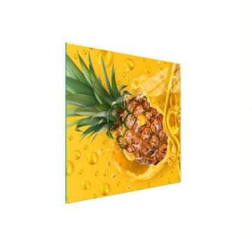 shumee STEKLENA ZAŠČITNA PLOŠČA ZA ŠTEDILNIK 50x52 ANANAS