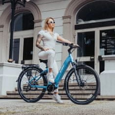 ECONO Mare City EEC4LK Električno kolo - Svetlo modra / 15 Ah / M -25% subvencija