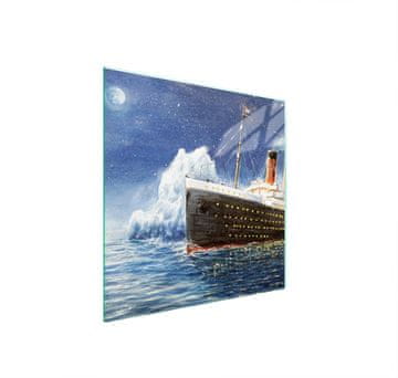 shumee STEKLENA ZAŠČITNA PLOŠČA ZA ŠTEDILNIK 50x52 TITANIC